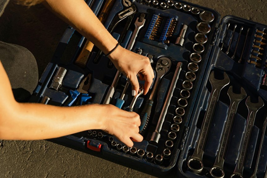 organized toolbox for efficiency